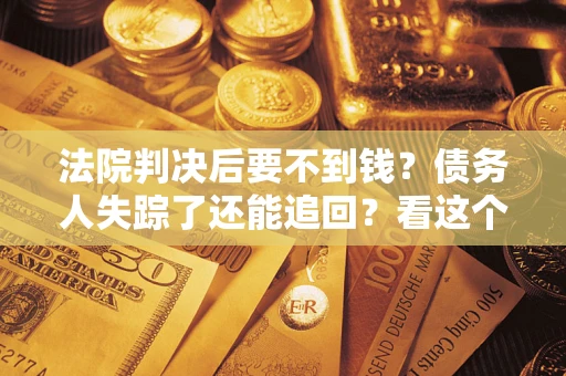 武汉法院判决后要不到钱？债务人失踪了还能追回？看这个方法！