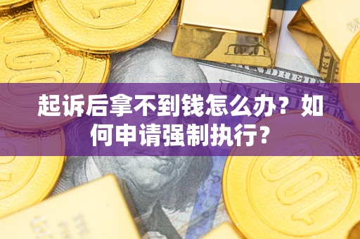 武汉起诉后拿不到钱怎么办？如何申请强制执行？