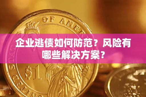 武汉企业逃债如何防范？风险有哪些解决方案？