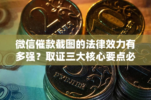 武汉微信催款截图的法律效力有多强？取证三大核心要点必须知道！