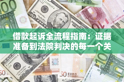 武汉借款起诉全流程指南：证据准备到法院判决的每一个关键步骤