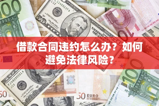 武汉借款合同违约怎么办？如何避免法律风险？