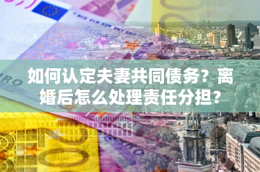 武汉如何认定夫妻共同债务？离婚后怎么处理责任分担？
