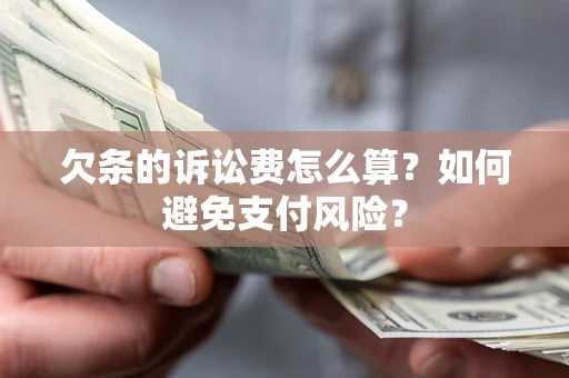 武汉欠条的诉讼费怎么算？如何避免支付风险？